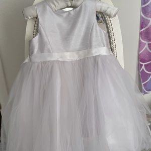 David’s Bridal little girl white dress/flower dress - 4T
